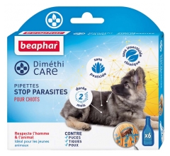 Beaphar Dim&eacute;thicare Pipettes Stop Parasites Pour Chiots
Au Dim&eacute;thicone - 6 Pipettes X 1,5 ml