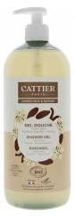 Cattier Gel Douche Sans Sulfate Aloe Vera Parfum Vanille Tonka Bio 1 L