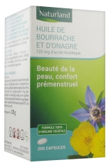 Huile V&eacute;g&eacute;tale de Bourrache Bio - Compl&eacute;ment Alimentaire 200 Capsules