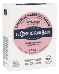 Le Comptoir du Bain Savon de Marseille Solide Rose Extra Doux 100 g