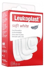 Pansement adh&eacute;sif Leukoplast Soft White - Assortiment de 30 pansements pr&eacute;-d&eacute;coup&eacute;s