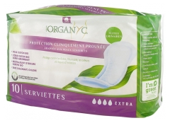 Serviettes absorbantes pour fuites urinaires - Pack de 10 unit&eacute;s