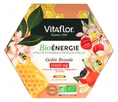 Vitaflor Bio&Eacute;nergie Gel&eacute;e Royale 1000 mg Vitalit&eacute; 20 Ampoules
