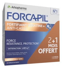 Arkopharma Forcapil Fortifiant K&eacute;ratine + Programme de 3 Mois