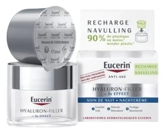 Eucerin Hyaluron-Filler +3X Effect Soin de Nuit Anti-&Acirc;ge Recharge 50 ml