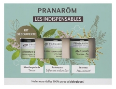 Pranar&ocirc;m Huiles Essentielles Kit Les Indispensables Bio 3 x 5 ml