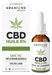 Granions Huile Cbd 5% Flacon 10 ml