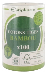 COTONS-TIGES RECYCL&Eacute;S EN BAMBOU ET COTON BIO (x100)