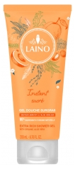 Laino Gel Douche Surgras &agrave; l'Aloe Vera Bio Senteur Abricot 200 ml