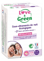 Love & Green Sous-V&ecirc;tements de Nuit Enfants &Eacute;cologiques 4-7 Ans x 15