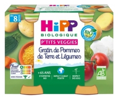 Hipp Gratin de Pommes de Terre et L&eacute;gumes Pots 2 X 190 g D&egrave;s 8 Mois