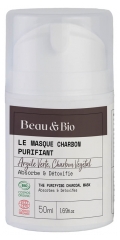 Beau & Bio Masque Charbon Purifiant & Argile Verte Bio 50 ml