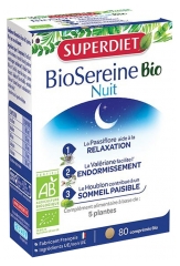 Superdiet Biosereine Nuit Bio - 80 Comprim&eacute;s
