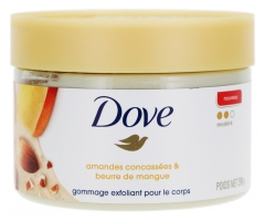Dove Gommage Corps Mod&eacute;r&eacute; Amandes Concass&eacute;es et Beurre de Mangue 298 g