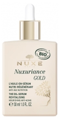 Nuxe Nuxuriance Gold L'Huile-en-S&eacute;rum Nutri-R&eacute;g&eacute;n&eacute;rant Anti-&Acirc;ge Peaux S&egrave;ches Bio 30 ml