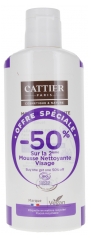 Cattier Mousse Nettoyante Visage Toutes Peaux Bio Lot 2 x 150 ml