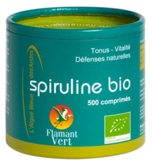 Flamant Vert Spiruline Bio 500 Comprim&eacute;s