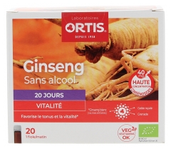 Ortis Ginseng Bio Vitalit&eacute; 20 Fioles