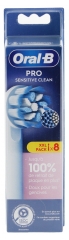 Oral-B Pro Sensitive Clean Brossettes de Rechange 8 Unit&eacute;s