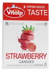 Vitalp Bonbons Sans Sucre Avec St&eacute;via - Fraise 25 g