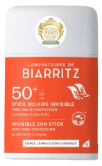 Laboratoires de Biarritz Stick Solaire Invisible Visage L&egrave;vres & Zones Sensibles SPF50+ 10 g