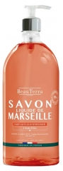 BeauTerra Savon de Marseille Liquide Parfum Fleur d'Oranger 1 L