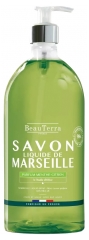 BeauTerra Savon de Marseille Liquide Parfum Menthe-Citron 1 L