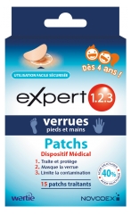 Novodex Expert 123 Verrues Patch 15 Patchs