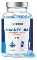 Nutri&Co Magn&eacute;sium : Bisglycinate, Malate et Liposom&eacute; 120 G&eacute;lules