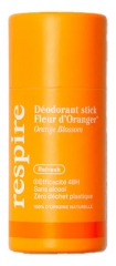 Respire D&eacute;odorant Fleur d'Oranger Stick Solide Efficacit&eacute; 48H Carton Bio 50 g