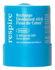 Respire D&eacute;odorant Stick Fleur de Coton Sans Alcool Recharge Bio 50 g