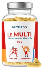 Nutri&Co Le Multi 25 Nutriments Bioactifs 90 G&eacute;lules