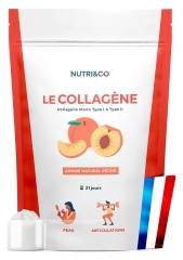 Nutri&Co Collag&egrave;ne Marin Type 1 et 2 Peau & Articulations Saveur P&ecirc;che 190 g