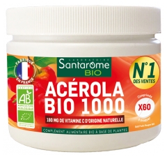 Santarome Ac&eacute;rola Bio 1000 Pot 60 Comprim&eacute;s (Dont 20 Offerts)
