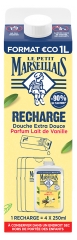 Le Petit Marseillais Eco-Recharge Douche Cr&eacute;m&eacute; Extra-Doux Lait de Vanille 1 l