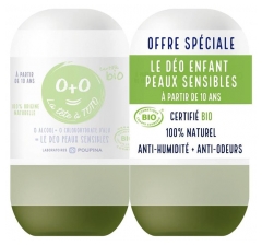 Poupina D&eacute;o Enfant d&egrave;s 10 ans Peaux Sensibles Bio 2 x 50 ml
