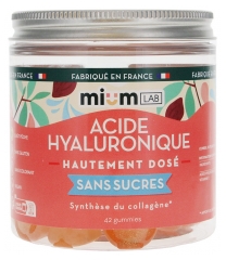 Mium Lab Acide Hyaluronique Hautement Dos&eacute; Sans Sucres Collag&egrave;ne 42 Gummies