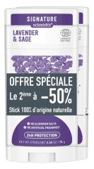 Schmidt's Signature D&eacute;odorant Stick Lavande et Sauge Lot de 2 x 75 g