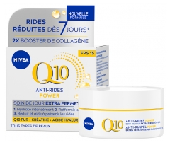 Nivea Q10 Anti-Rides Power Extra Fermet&eacute; Cr&egrave;me Visage Jour SPF15 Toutes Peaux 50 ml