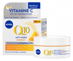 Nivea Q10 Anti-Rides Energy Activateur d'&Eacute;clat Cr&egrave;me Visage Jour SPF15 Peaux Fatigu&eacute;es 50 ml