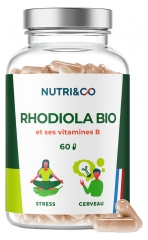 Nutri&Co Rhodiola Stress et Cerveau Bio 60 G&eacute;lules