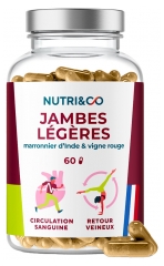 Nutri&Co Jambes L&eacute;g&egrave;res et Retour Veineux 60 G&eacute;lules