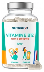 Nutri&Co Vitamine B12 Cerveau et &Eacute;nergie 120 G&eacute;lules