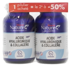 Pharm Nature Micronutrition Acide Hyaluronique & Collag&egrave;ne Lot de 2 x 30 G&eacute;lules