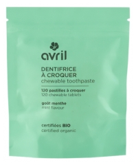 Avril Dentifrice &agrave; Croquer Go&ucirc;t Menthe 120 Pastilles
