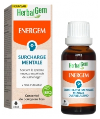HerbalGem Energem Surcharge Mentale Biologique 30 ml