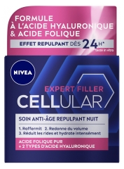 Nivea Cellular Expert Filler Cr&egrave;me Visage Nuit Anti-&Acirc;ge Repulpant 50 ml