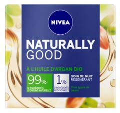 Nivea Naturally Good Cr&egrave;me Visage Nuit R&eacute;g&eacute;n&eacute;rante Huile Argan 50 ml