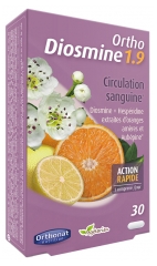 Orthonat Ortho Diosmine 1.9 Circulation Sanguine Action Rapide 30 Comprim&eacute;s