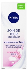 Nivea Cr&egrave;me Visage Jour Nourrissante Hydratante 24H Peaux S&egrave;ches 50 ml